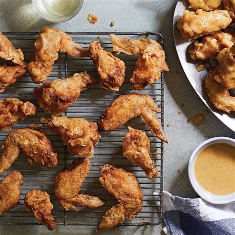 Double Fried Chicken Wings With Miso Mustard Old Bay Sauce Recipe
