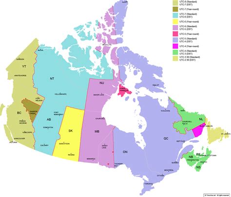Download Hd Canada Time Zone Map Full Size 12 Printable Maps Map Of