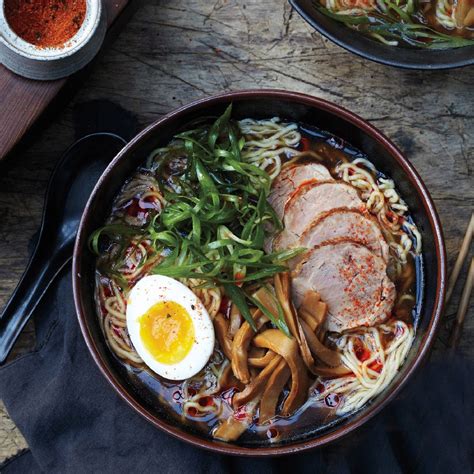 Just add sauce, cheese and whatever pizza toppings your heart desires. Shoyu Ramen recipe | Epicurious.com