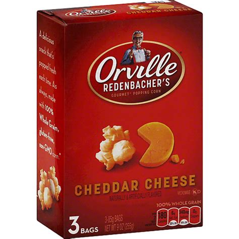 Orville Redenbachers Popping Corn Gourmet Microwave Cheddar Cheese