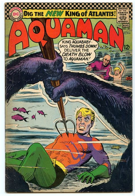 Aquaman 28 Aug 1966 Vg 40 Aquaman Aquaman Comic Silver Age