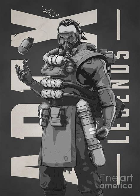 Caustic Apex Legends Drawing By Bobby Deen