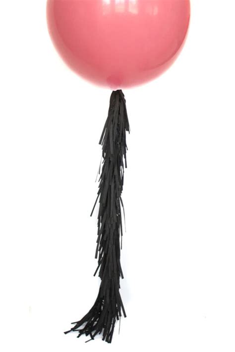 Frilly Balloon Tassel In 2020 Balloon Tassel Jumbo Balloons Fun Decor