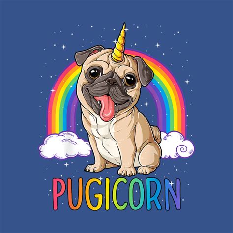 Pug Unicorn Pug Unicorn T Shirt Teepublic