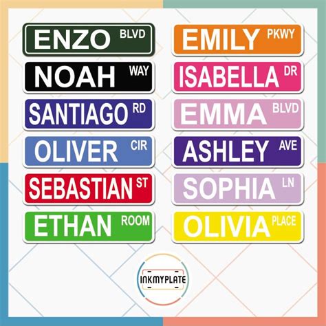 Personalized Street Sign Create Your Own Street Sign With Your Name Or