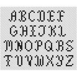 This alphabet has been charted just using full cross stitch so would be suitable for any stitching ability. Free Alphabet Chart - Cross-Stitch