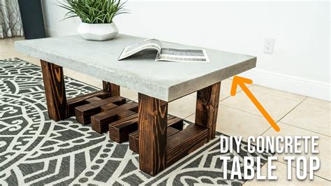 How To Make A Concrete Table Youtube