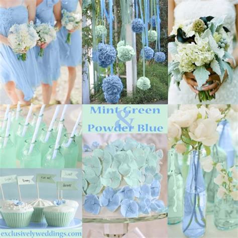 Powder Blue And Mint Green Wedding Colors Exclusivelyweddings