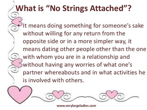 Everything Goes What Is A No Strings Attached Relationship Anyway