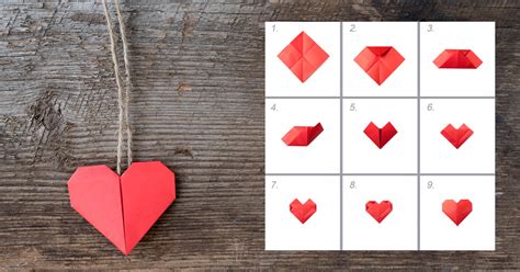 Two Ways To Fold An Origami Heart Card For Valentines Kids Activities