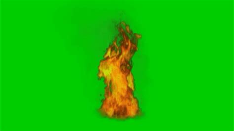 Green Screen Fire Burning Realistic Fx Effect With Voice Effect Green