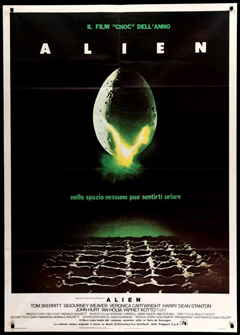Alien 1979 Original Italian 2 Fogli Movie Poster Original Film Art