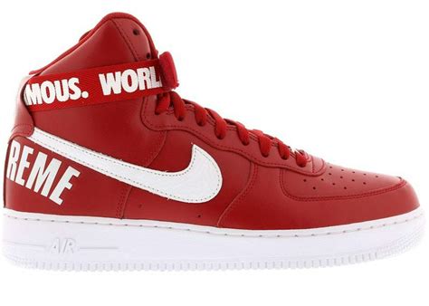 Nike Air Force 1 High Supreme World Famous Red 698696 610