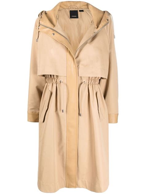 Shop Pinko Zip Front Parka Coat With Express Delivery Farfetch