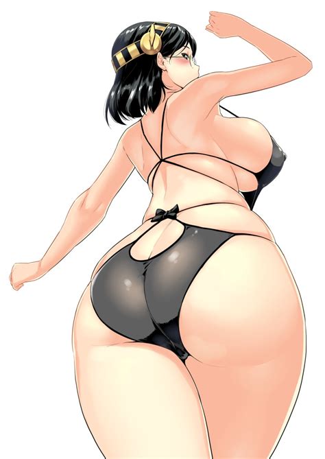 Hakai Shin Kirishima Kancolle Kantai Collection Highres S Girl Ass Ass Focus Bikini