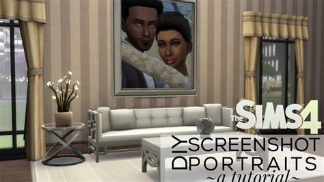 Diy In Game Portraits W Screenshots Using Sims 4 Studio Youtube