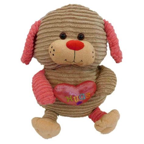 Sweet Sprouts Ribbed Cord Knit Brown Puppy Dog 12 Stuffed Animal Pal