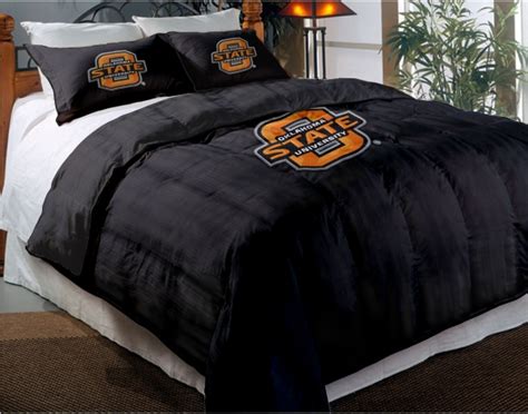 Oklahoma State Cowboys College Twin Chenille Embroidered Comforter Set