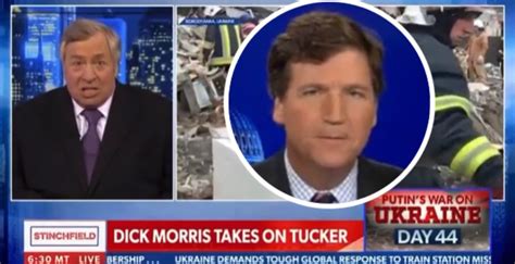 Dick Morris Attacks Tucker Carlson On Newsmax The Problem Is That He Has A Hell Of A Podium