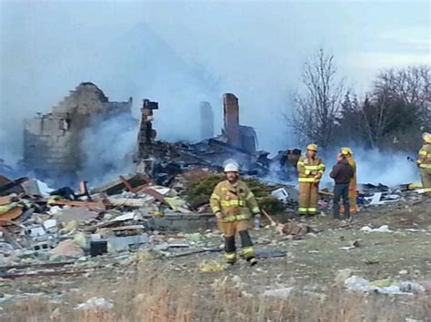 Explosion Destroys House Near Cortland