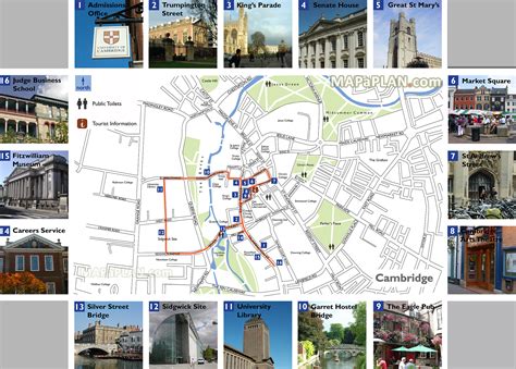 Cambridge Large Scale Map Explore Best Destinations One Day Walking