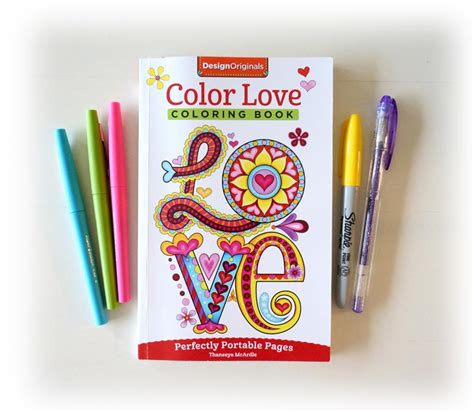 Take it along wherever you go, and you'll always be ready for an affectionate creative adventure. Color Love Coloring Book by Thaneeya McArdle — Thaneeya.com