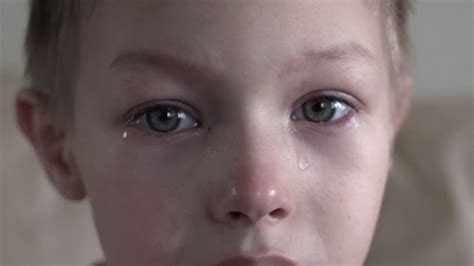 Child Boy Crying Close Up Slow Motion Stock Video Footage Storyblocks