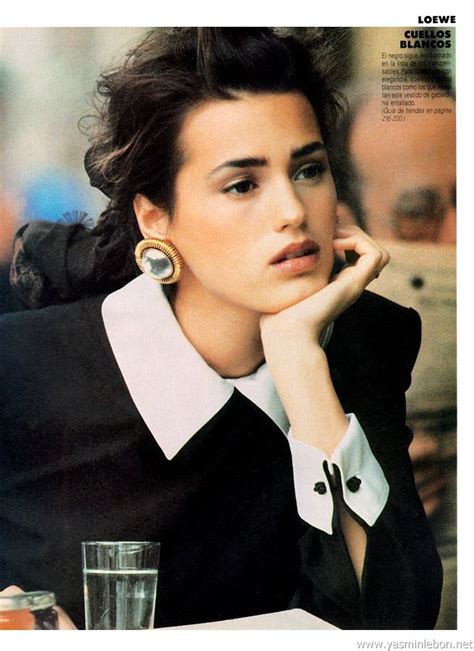 Supermodel Yasmin Le Bon Fashion Makeup Jewelry 1980s 80s Women