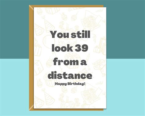 Funny 40th Birthday Card Personalised Inside If Required For Him Or For