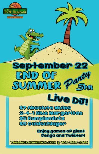 End Of Summer Party