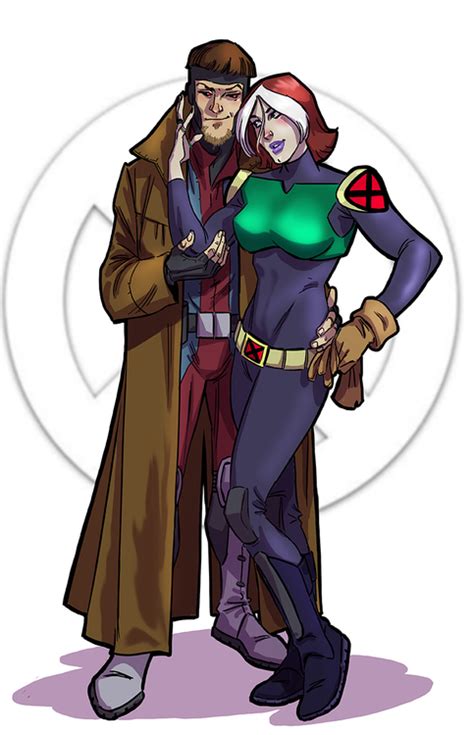 Rogue And Gambit Couple Print On Storenvy