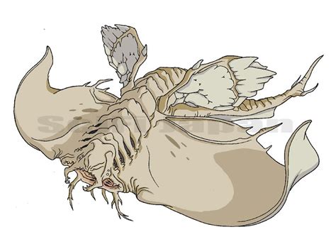 Sub Zero Manta Ray All Godzilla Monsters Kaiju Design Sea Monster Art