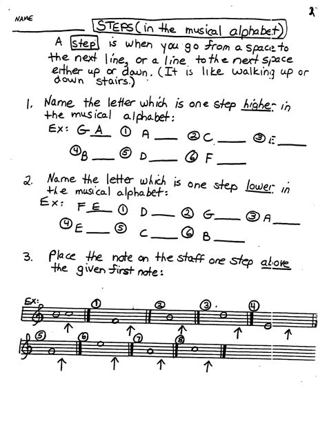 Miss Jacobsons Music Theory 5 Steps And Skips