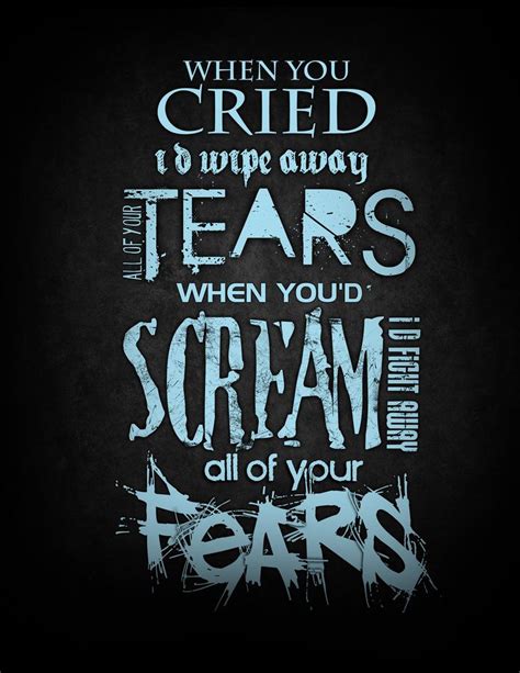 My Immortal~evanescence When You Cried Id Wipe Away All Of Your Tears