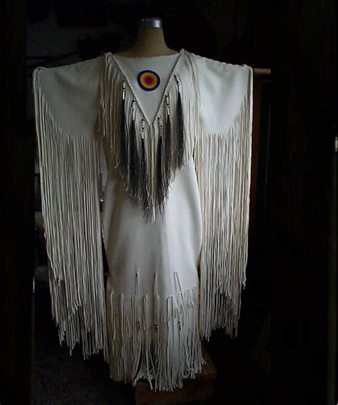 native american style woman s custom made unisex buckskin white leather powwow regalia beaded