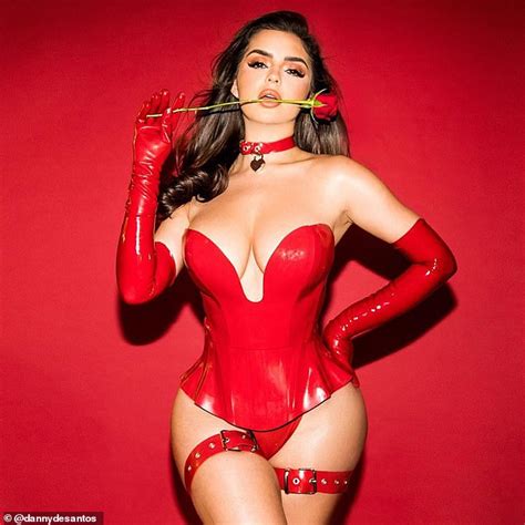 Demi Rose Sends Temperatures Soaring As She Slips Her Hourglass Curves Into A Racy Red Latex