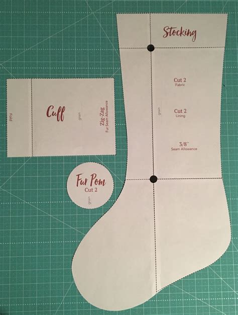 Christmas Stocking Template To Sew