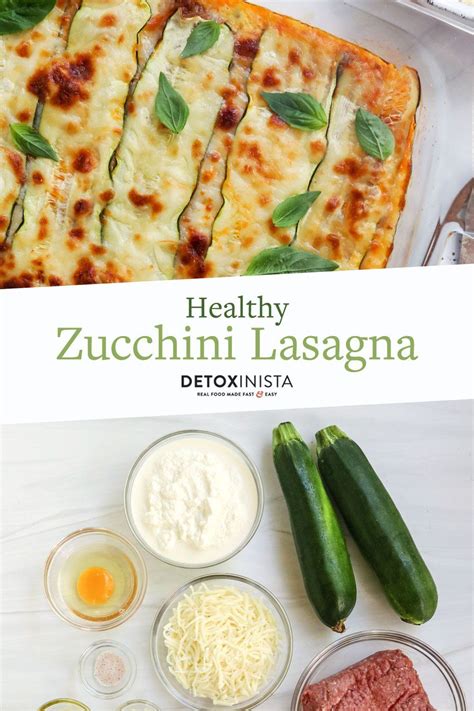 Zucchini Lasagna Is A Comforting Healthy Dinner Made With Thinly