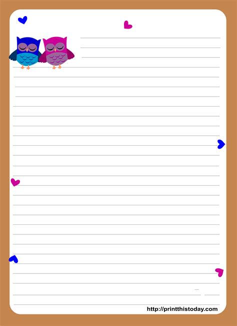 Free Printable Lined Paper For Kids Free Printable Lined Writing
