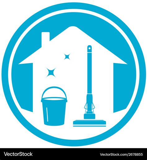 Cleaning House Icon Royalty Free Vector Image Vectorstock