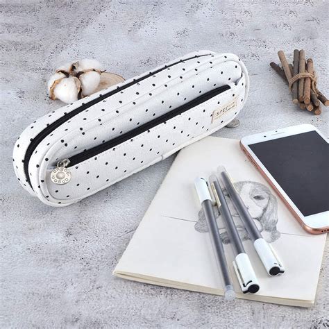 Oyachic 24 Cm Pencil Case Bag With Double Zippers For Teenage Girls And
