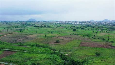 Nigerian Kuje 3 Countryside Farmland Or Estate Land Ascending Aerial