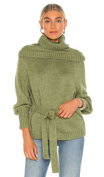Bubish Sienna Turtleneck Sweater In Sage In Green Wheretoget