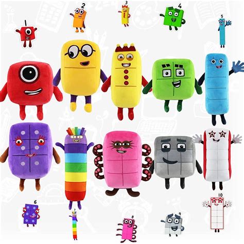 Numberblocks Plush Toy Cartoon Stuffed Numbers Dolls Math Enlightenment