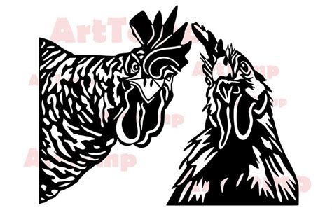 Chicken Svg Rooster Silhouette Dxf Peeking Svg For Cricut Etsy