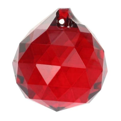 30mm Red Crystal Ball Prisms Lazada