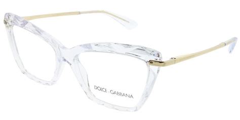 Dolce Gabbana DG 5025 3133 Cat Eye Plastic Clear Eyeglasses With Demo