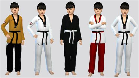 Basic Karate Uniform Girls By Mclaynesims At Tsr Lana Cc Finds