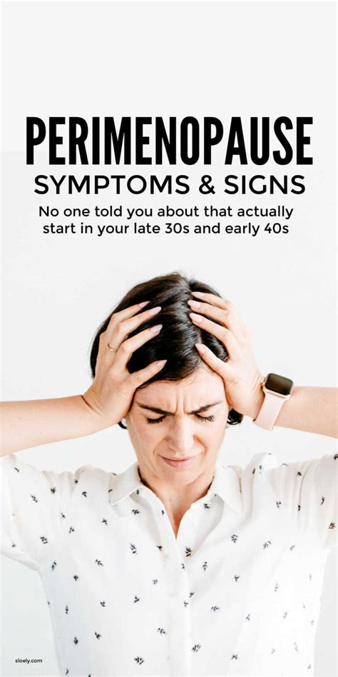 Perimenopause Symptoms And Signs