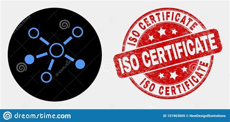 Vector Relations Icon And Distress Iso Certificate Watermark Stock